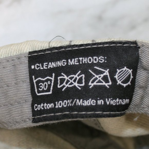 Trucker Hat Baseball Cap Distressed Faded Denim Beaded Metallic Patch Vintage - Picture 6 of 14